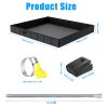 41x41x5.5in Portable Shower Pan Foldable Shower Basin Collapsible Camping Shower Tent Base with Detachable Drain Pipe for Indoor & Outdoor