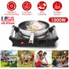 1000W Electric Single Burner Portable Heating Hot Plate Stove Countertop RV Hotplate with 5 Temperature Stepless Adjustments Portable Handles