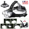 Rechargeable Headlamp 20000 Lumen LED Headlight 5 Modes Headlamp Flashlight for Camping Cycling Hiking Hunting Emergency