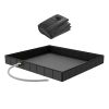 41x41x5.5in Portable Shower Pan Foldable Shower Basin Collapsible Camping Shower Tent Base with Detachable Drain Pipe for Indoor & Outdoor