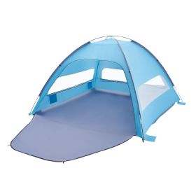 Beach Tent Sun Shelter for 8 Person, UPF 50+ Protection, Portable Sun Shade Canopy with Carrying Bag & Sand Pockets