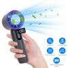 100 Speed Handheld Fan With Ice Cooler High Speed Turbo Fan 3000mAh Rechargeable Hand Fan with LCD Display for Travel Camping Beach Outdoor