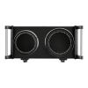 1800W Electric Double Burner Portable Heating Hot Plate Stove Countertop RV Hotplate with 5 Temperature Stepless Adjustments Portable Handles