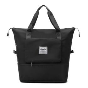 Dry And Wet Separation Sports Portable Shoulder Bag (Option: Black)